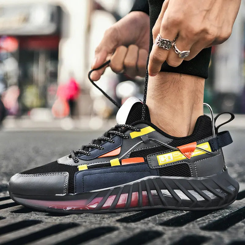 Men's Shoes Summer Breathable Running Soft Bottom Shock Absorption - Pre2brand