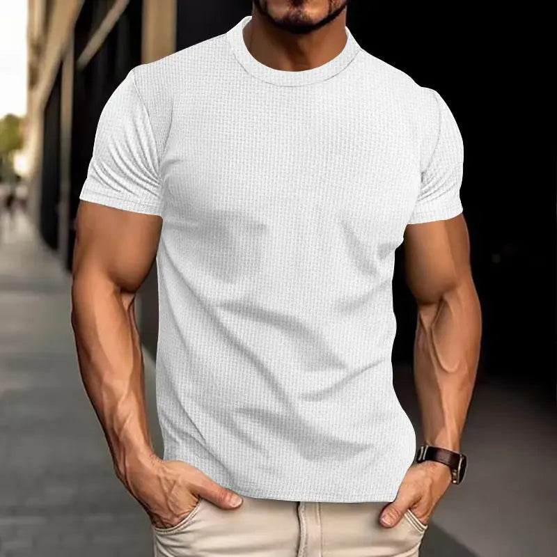 Men's Short Sleeve Breathable Slim Top  Pre2brand