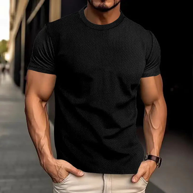 Men's Short Sleeve Breathable Slim Top  Pre2brand