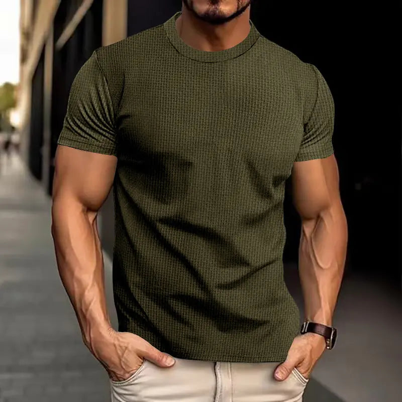 Men's Short Sleeve Breathable Slim Top  Pre2brand