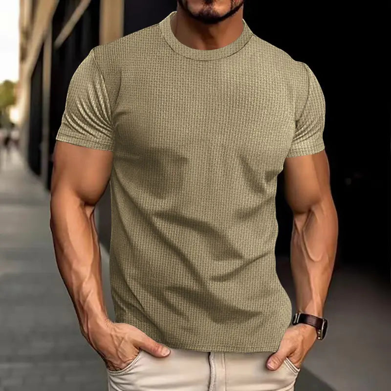 Men's Short Sleeve Breathable Slim Top  Pre2brand