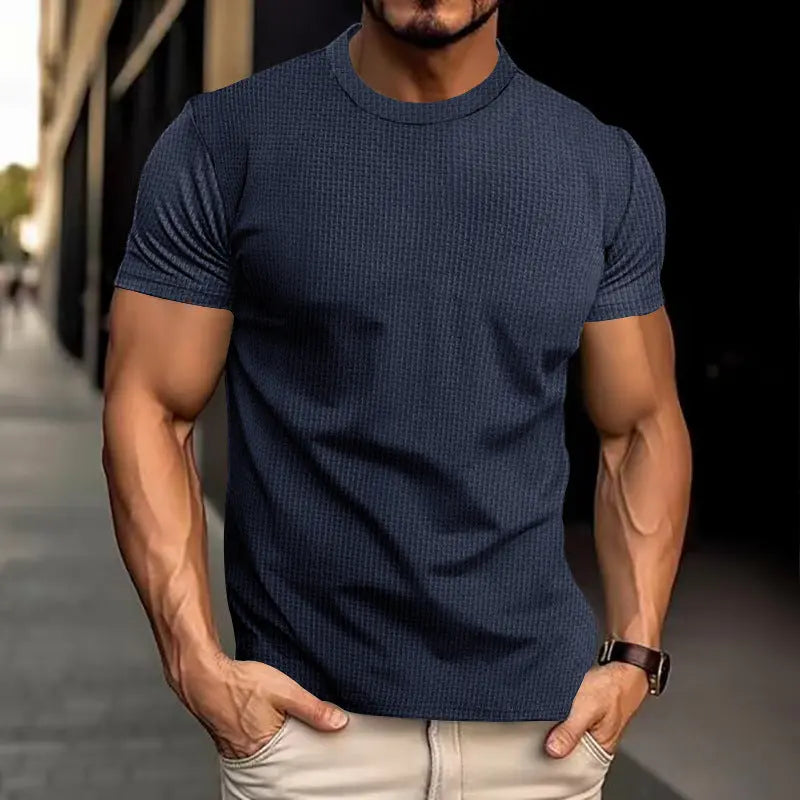 Men's Short Sleeve Breathable Slim Top  Pre2brand