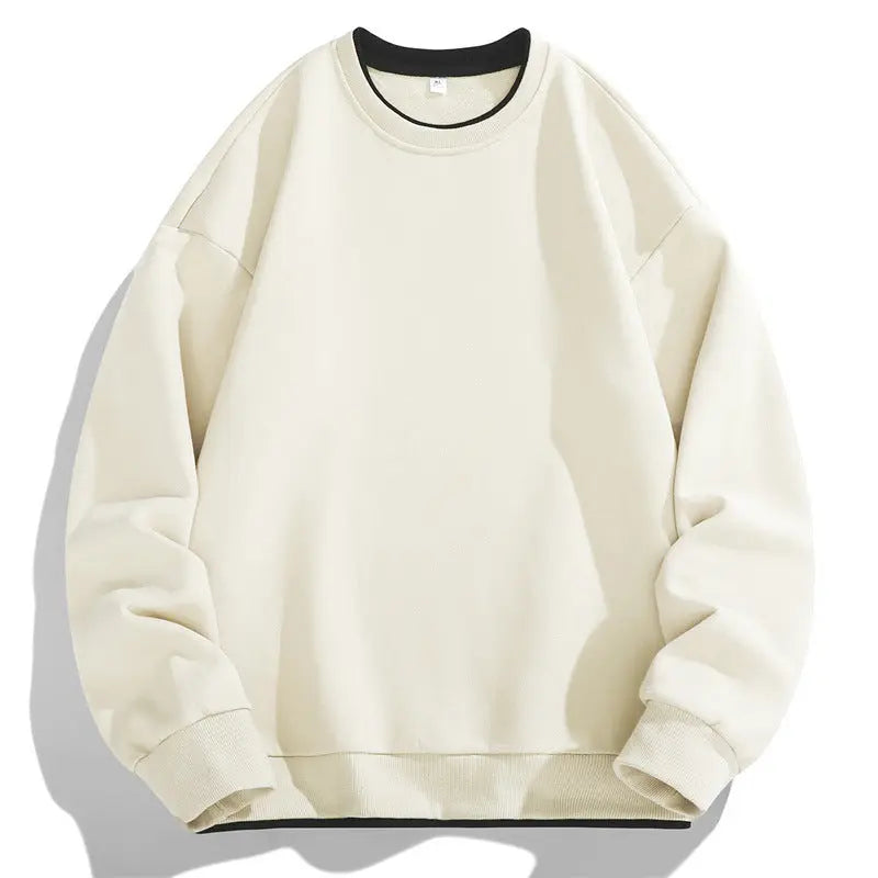Men's Simple Casual Loose Round Neck Sweater  Pre2brand Apricot-4XL
