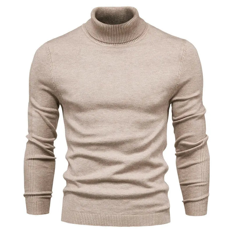 Men's Solid Color Pullover Sweater  Pre2brand Khaki-XXXL