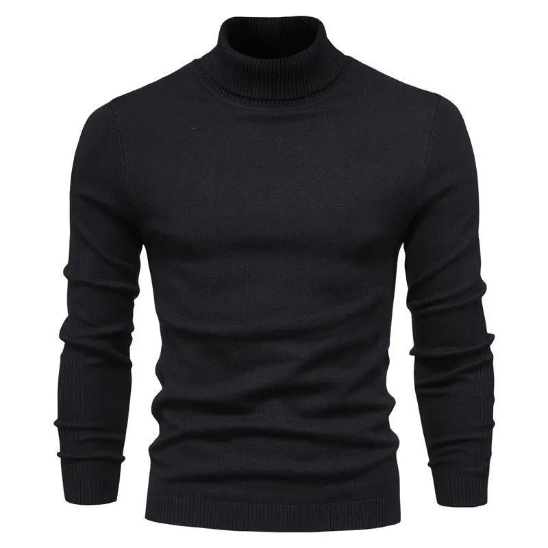 Men's Solid Color Pullover Sweater  Pre2brand Black-XXXL