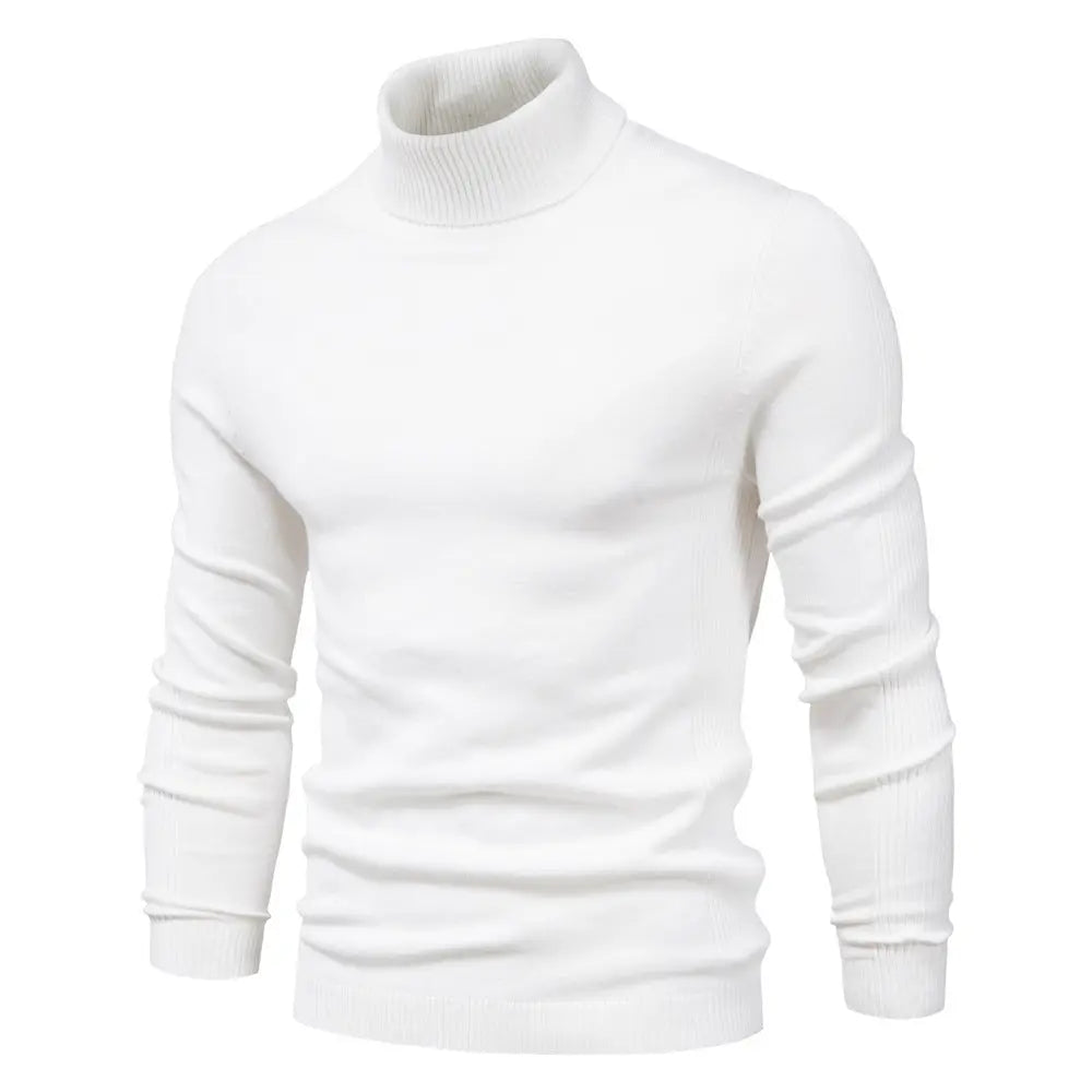 Men's Solid Color Pullover Sweater  Pre2brand Rice-white-XXXL