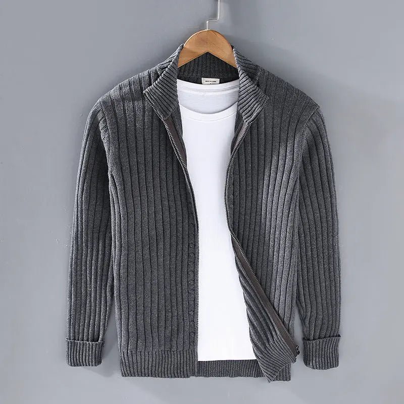 Men's Sweater New Cardigan  Pre2brand Dark-gray-3XL