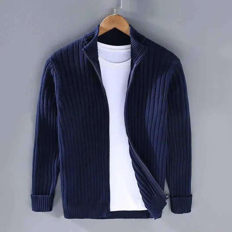Men's Sweater New Cardigan  Pre2brand Dark-blue-3XL