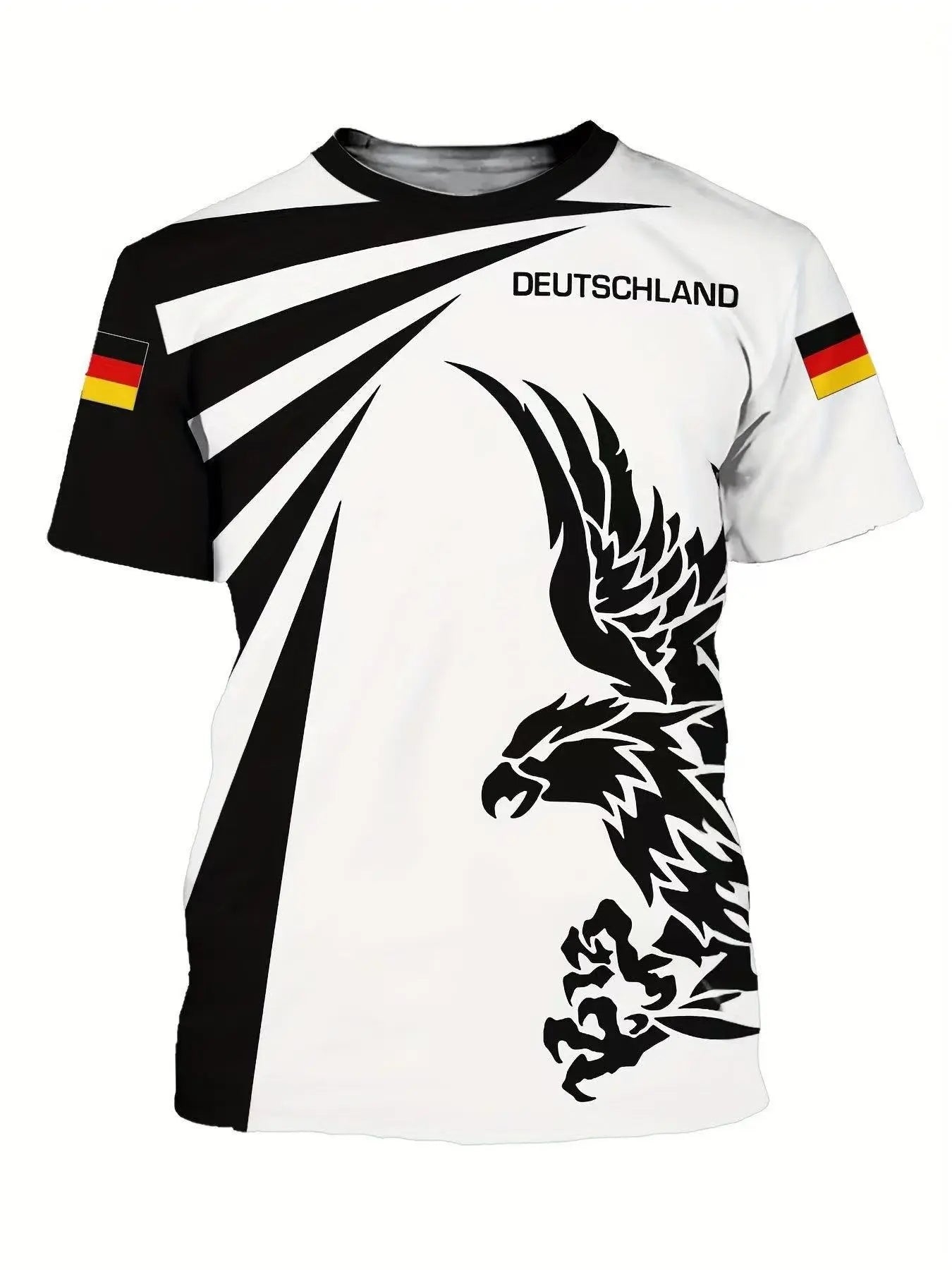 Men's T-shirt Casual 3D Printed Round Neck Short Sleeve Top  Pre2brand d25-6XL