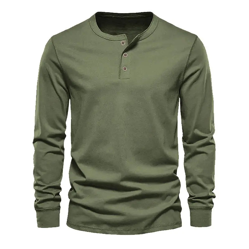 Men's T-shirt Plus Size Quick-drying Long Sleeve Trend  Pre2brand Army-Green-XXXL