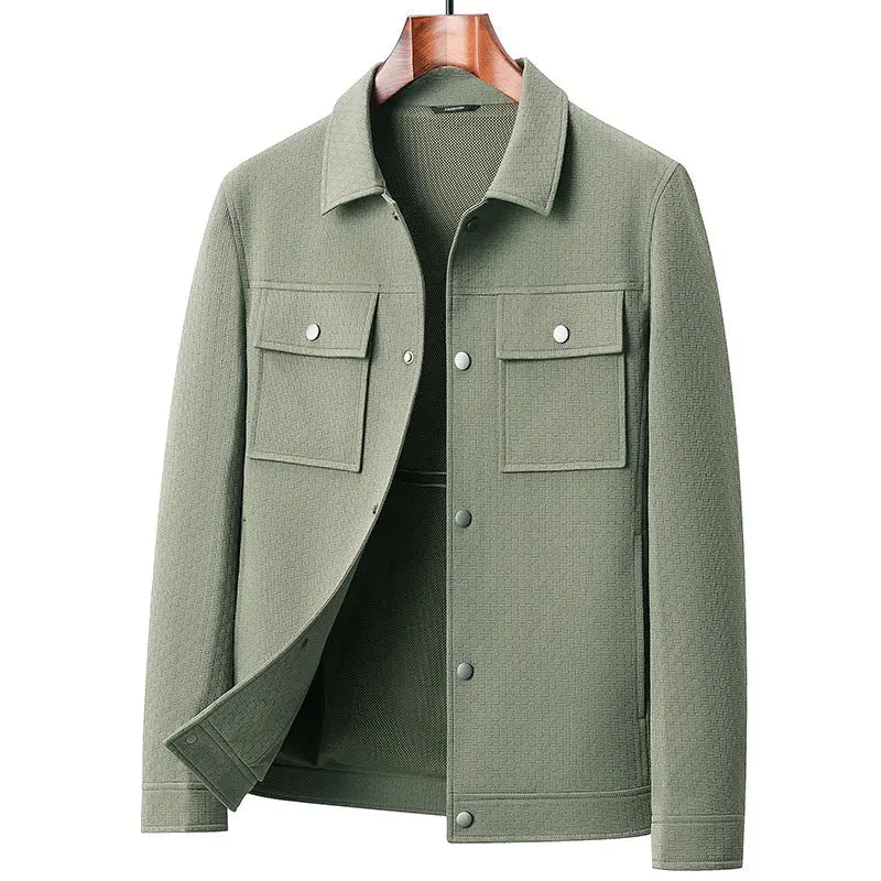 Men's Workwear Jacket Shirt Dark Cell Fashion  Pre2brand Green-195-112A
