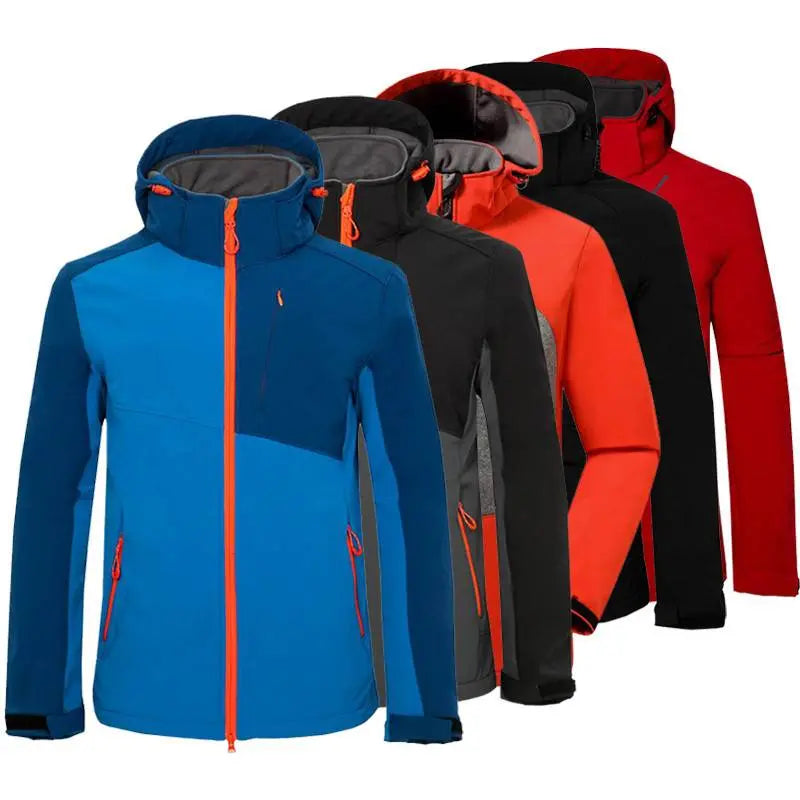 Men's outdoor mountaineering storm suit windbreaker soft shell suit - Pre2brand