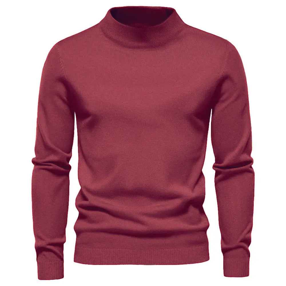 Mid-collar Slim Fit Men's Sweater Men's Multi-color  Pre2brand
