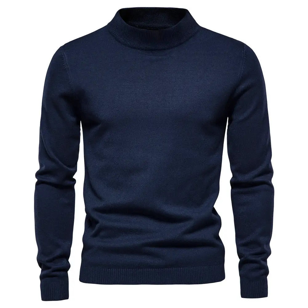 Mid-collar Slim Fit Men's Sweater Men's Multi-color  Pre2brand