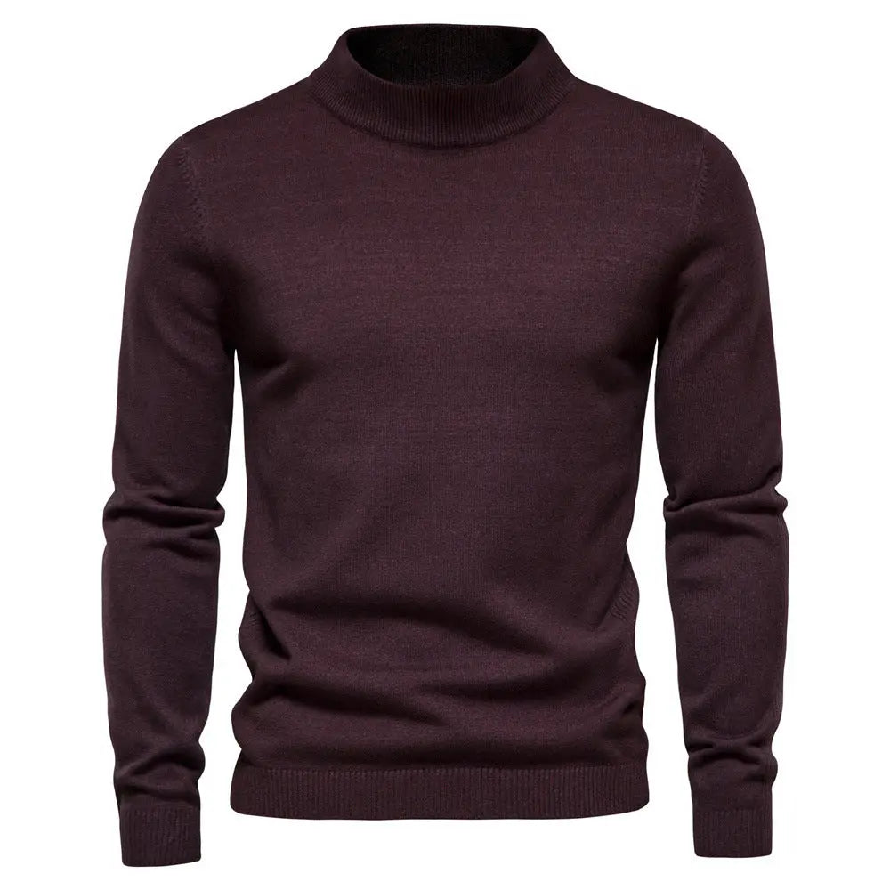 Mid-collar Slim Fit Men's Sweater Men's Multi-color  Pre2brand