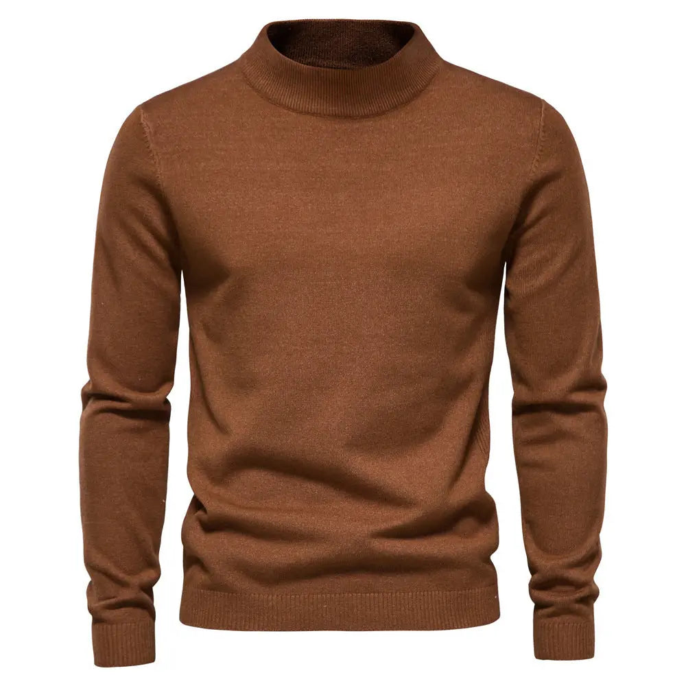 Mid-collar Slim Fit Men's Sweater Men's Multi-color  Pre2brand