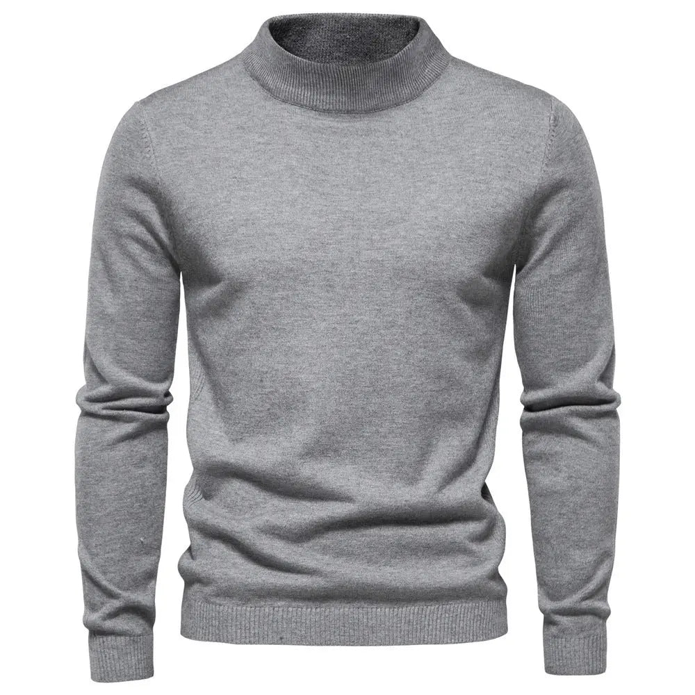 Mid-collar Slim Fit Men's Sweater Men's Multi-color  Pre2brand