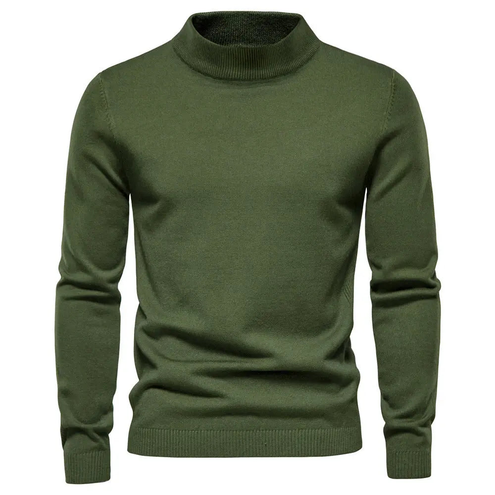 Mid-collar Slim Fit Men's Sweater Men's Multi-color  Pre2brand