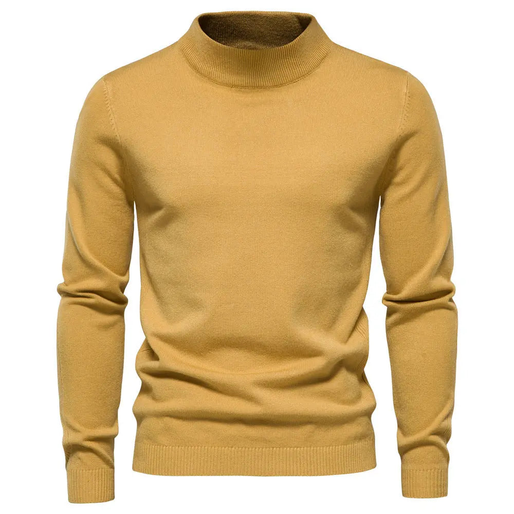 Mid-collar Slim Fit Men's Sweater Men's Multi-color  Pre2brand
