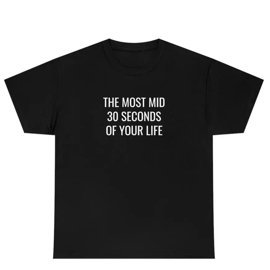 Middle 30 Seconds Teeing Ground Printed Casual Round Neck Short Sleeves T-shirt - Pre2brand