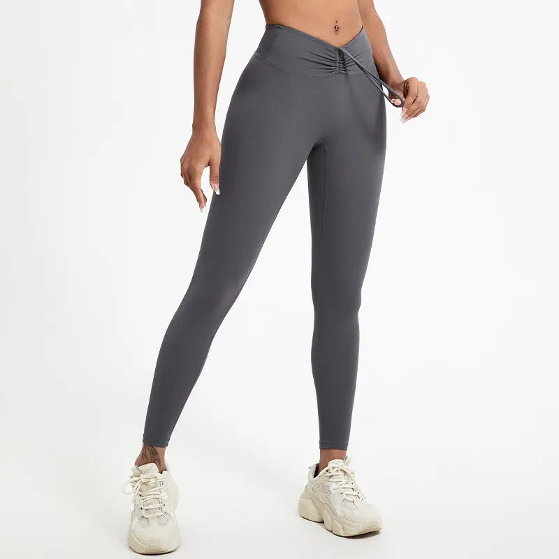 Naked Women Sense Of Hip Raise Yoga Pants  Pre2brand XL-Iron-Gray