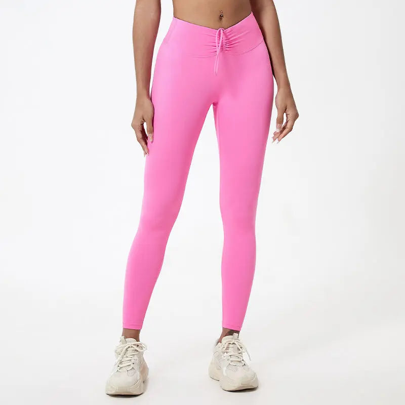 Naked Women Sense Of Hip Raise Yoga Pants  Pre2brand XL-Millennium-Pink