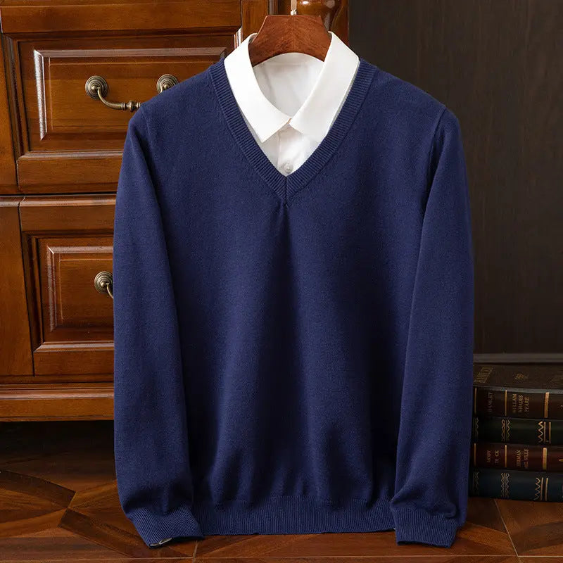 New Men's V-neck Sweater Fashion  Pre2brand
