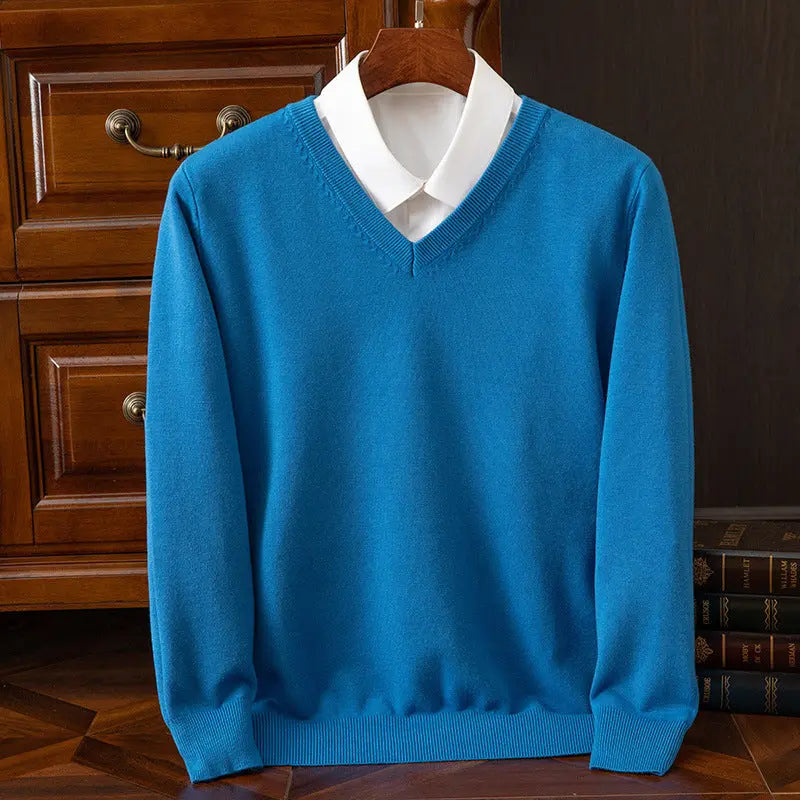 New Men's V-neck Sweater Fashion  Pre2brand