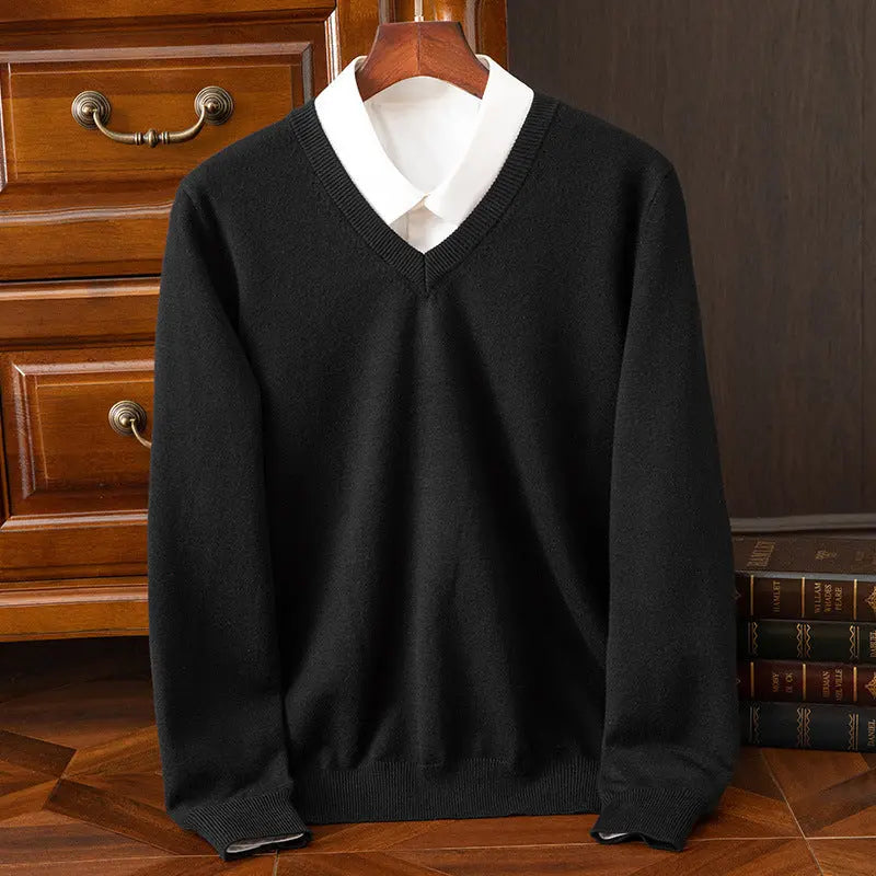 New Men's V-neck Sweater Fashion  Pre2brand