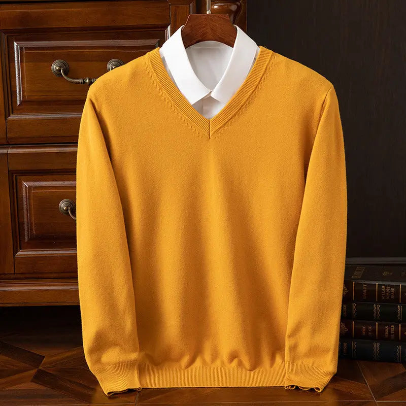 New Men's V-neck Sweater Fashion  Pre2brand