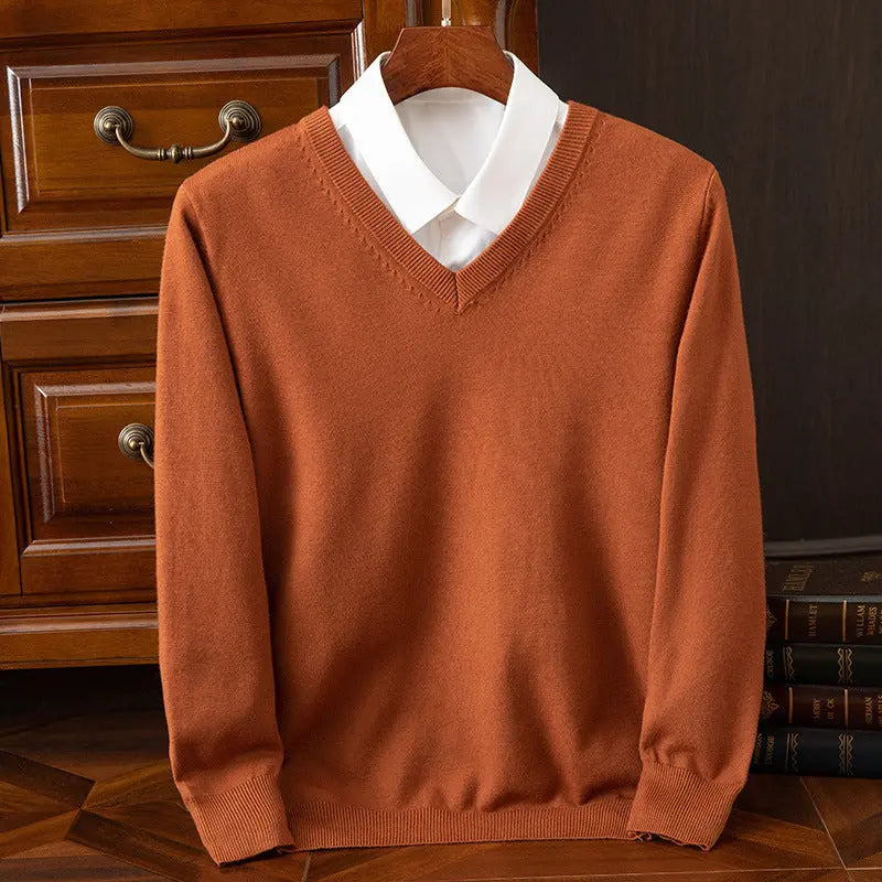 New Men's V-neck Sweater Fashion  Pre2brand
