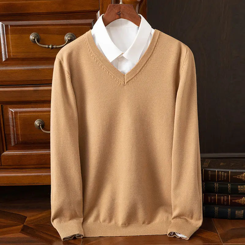 New Men's V-neck Sweater Fashion  Pre2brand