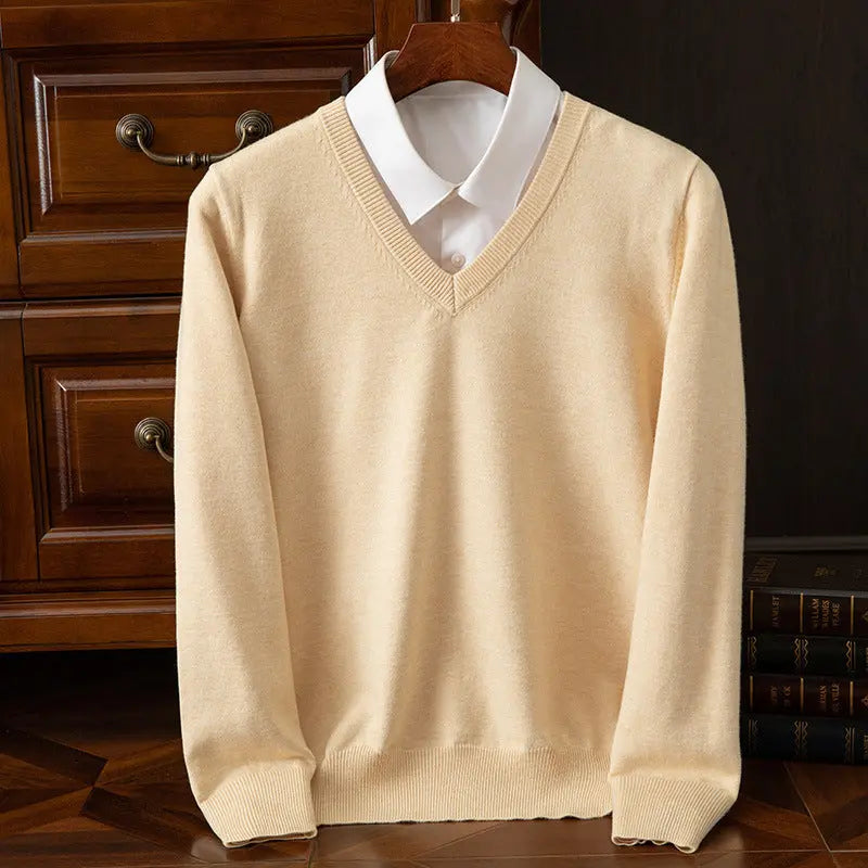 New Men's V-neck Sweater Fashion  Pre2brand