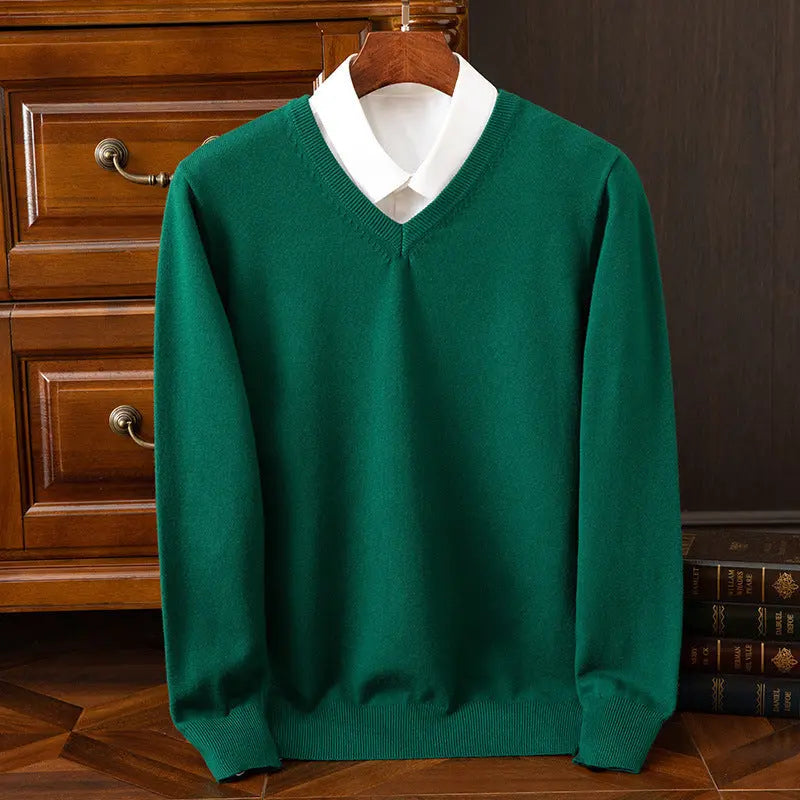 New Men's V-neck Sweater Fashion  Pre2brand