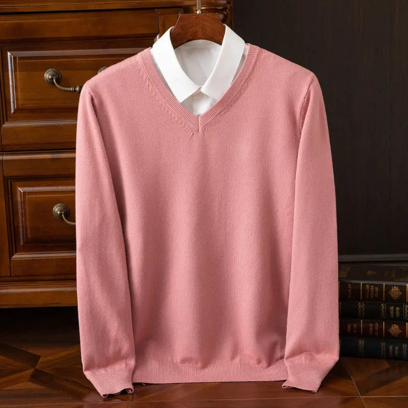 New Men's V-neck Sweater Fashion  Pre2brand