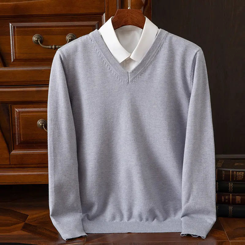 New Men's V-neck Sweater Fashion  Pre2brand