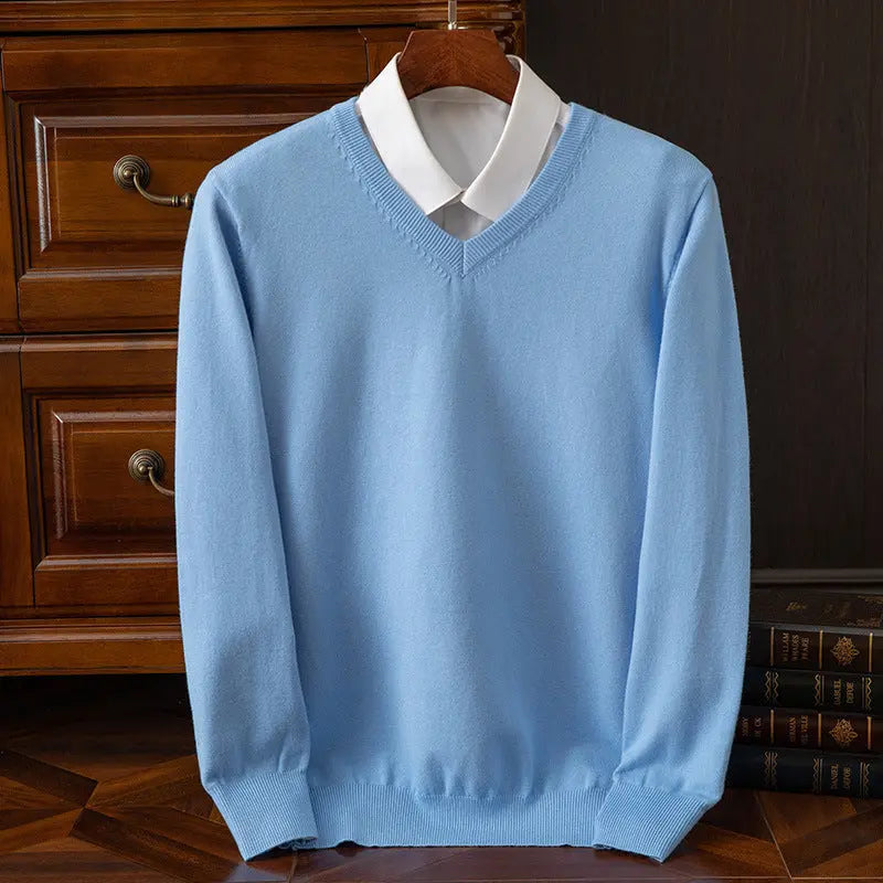New Men's V-neck Sweater Fashion  Pre2brand