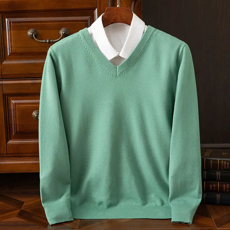 New Men's V-neck Sweater Fashion  Pre2brand