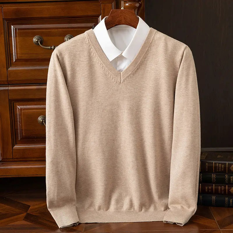 New Men's V-neck Sweater Fashion  Pre2brand