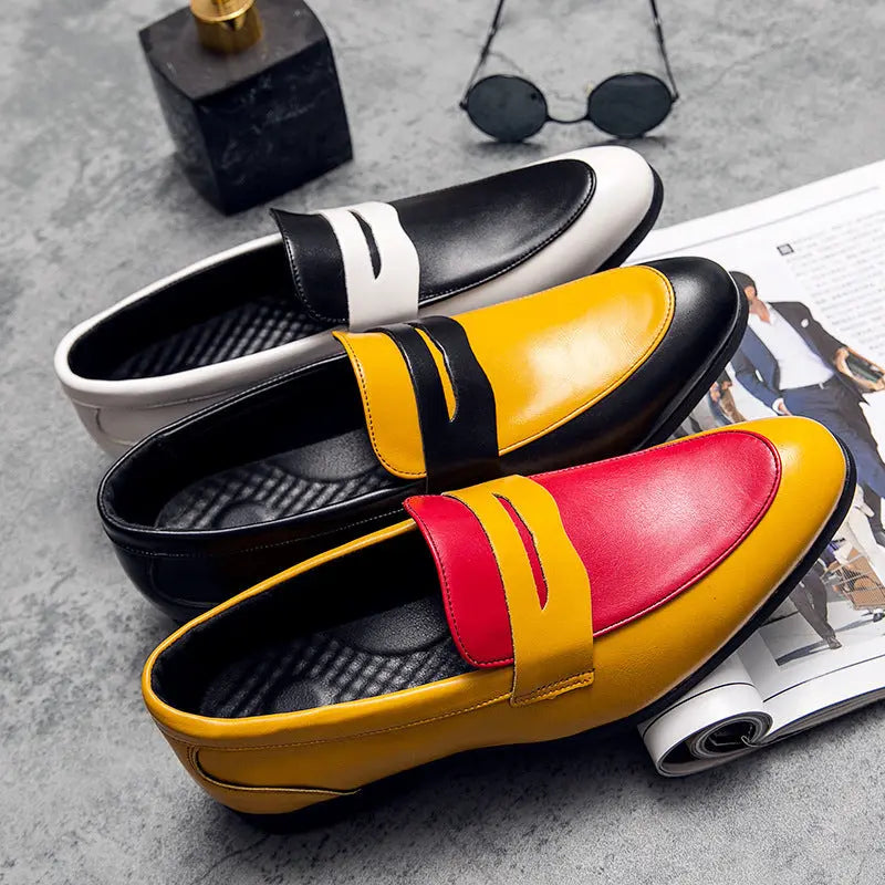 New Style Men's Leather Shoes British Style Business Dress Shoes - Pre2brand