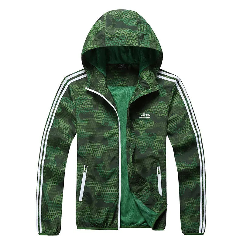 Outdoors Outdoor Sports Skin Wind Coat Summer Men's Thin Long Sleeved Jacket Sunscreen Waterproof And Breathable Clothes - Pre2brand