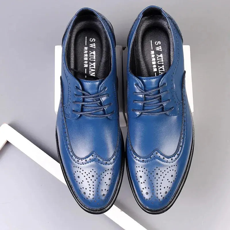Oxford Shoes Genuine Calfskin Leather Brogue Dress Shoes Classic Business Formal Shoes Man Handcrafted Mens  Pre2brand