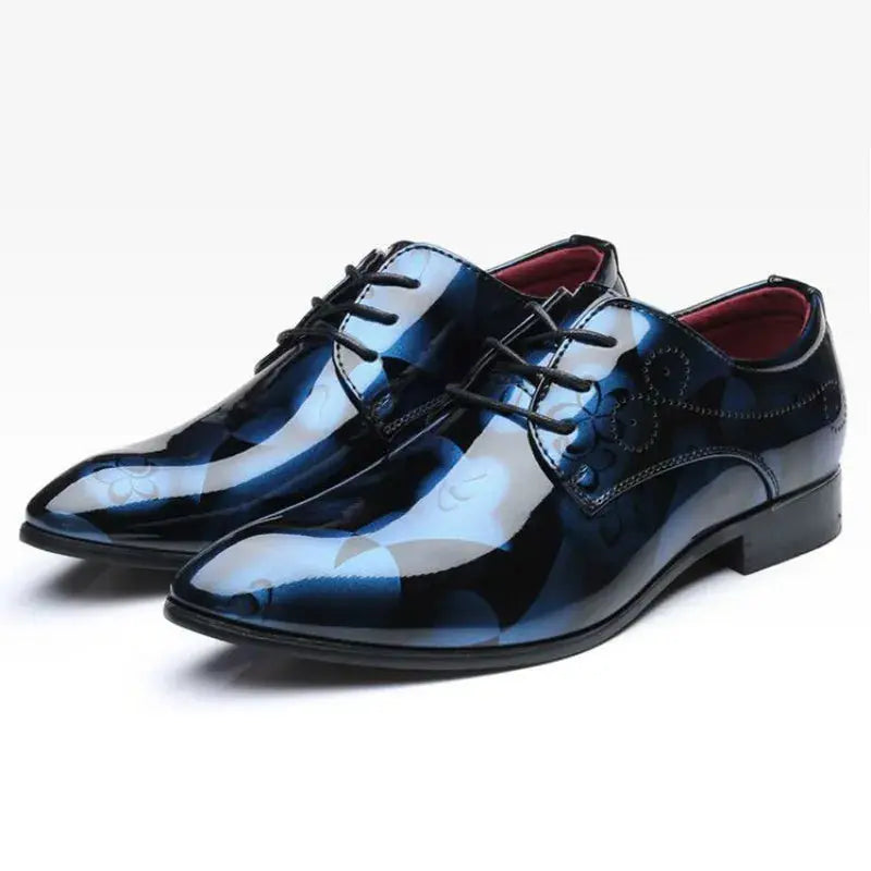 Patent Leather Oxford Shoes for Men Dress Shoes Men Formal Shoes Pointed Toe Business Wedding Shoes Plus Size Dress Shoes - Pre2brand