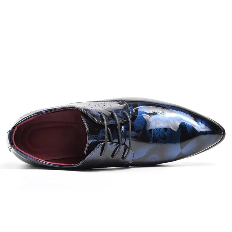 Patent Leather Oxford Shoes for Men Dress Shoes Men Formal Shoes Pointed Toe Business Wedding Shoes Plus Size Dress Shoes - Pre2brand