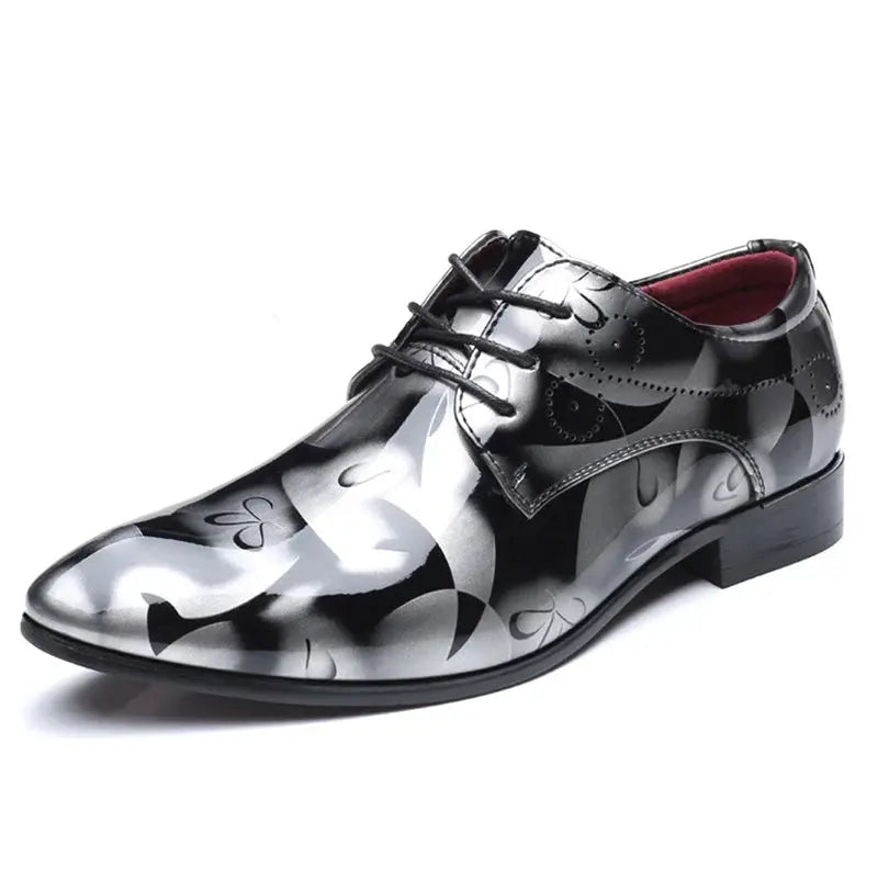 Patent Leather Oxford Shoes for Men Dress Shoes Men Formal Shoes Pointed Toe Business Wedding Shoes Plus Size Dress Shoes - Pre2brand