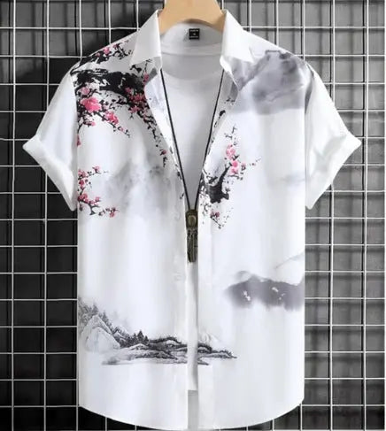 Plus Size Casual 3D Digital Printing Short Sleeve  Pre2brand