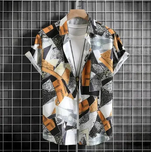Plus Size Casual 3D Digital Printing Short Sleeve  Pre2brand