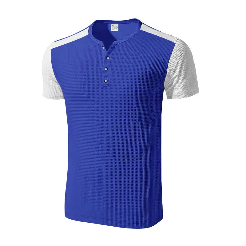 Plus Size Men's Color Block T-shirt  Pre2brand