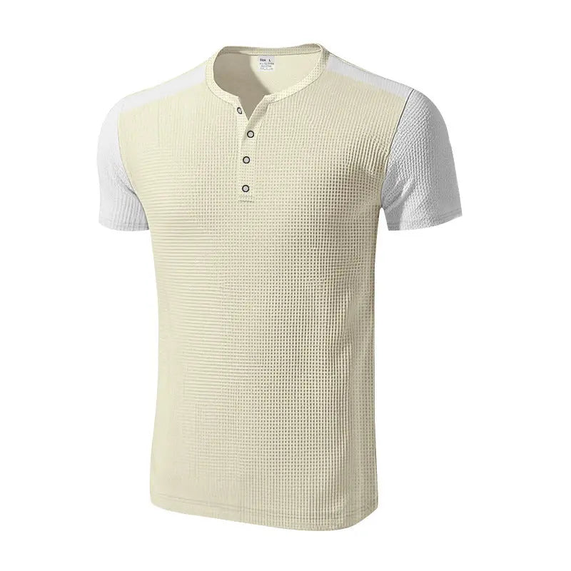 Plus Size Men's Color Block T-shirt  Pre2brand