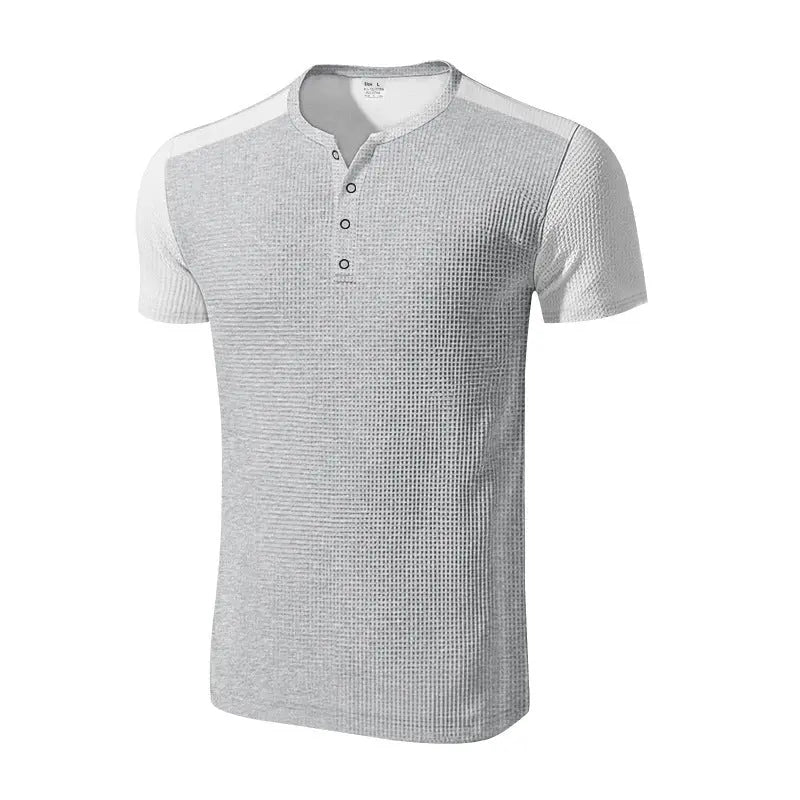 Plus Size Men's Color Block T-shirt  Pre2brand